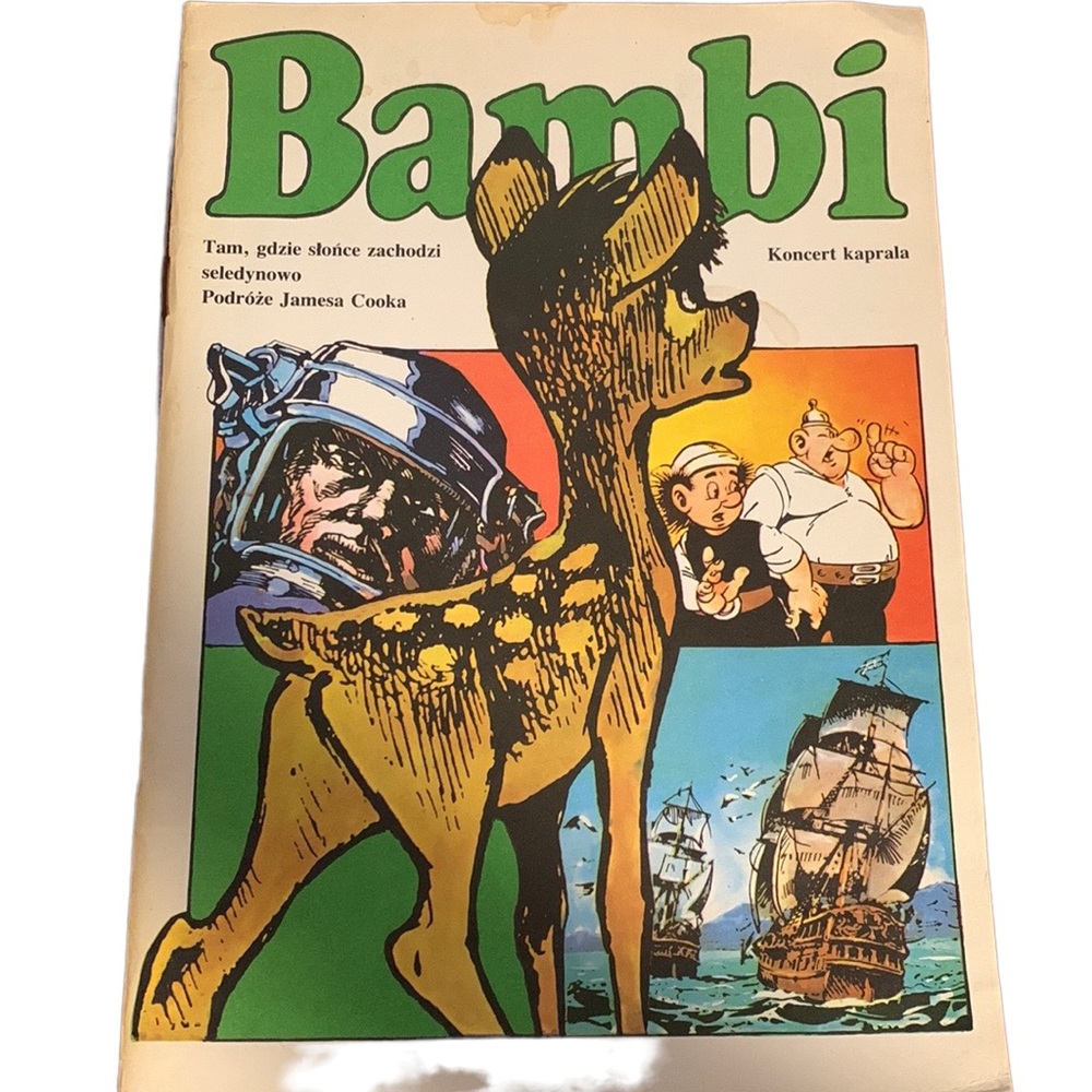 🧸 Vintage Comic Book in Polish-Bambi, Kayko & Kokosh-1980s-Collectible 1st Edit